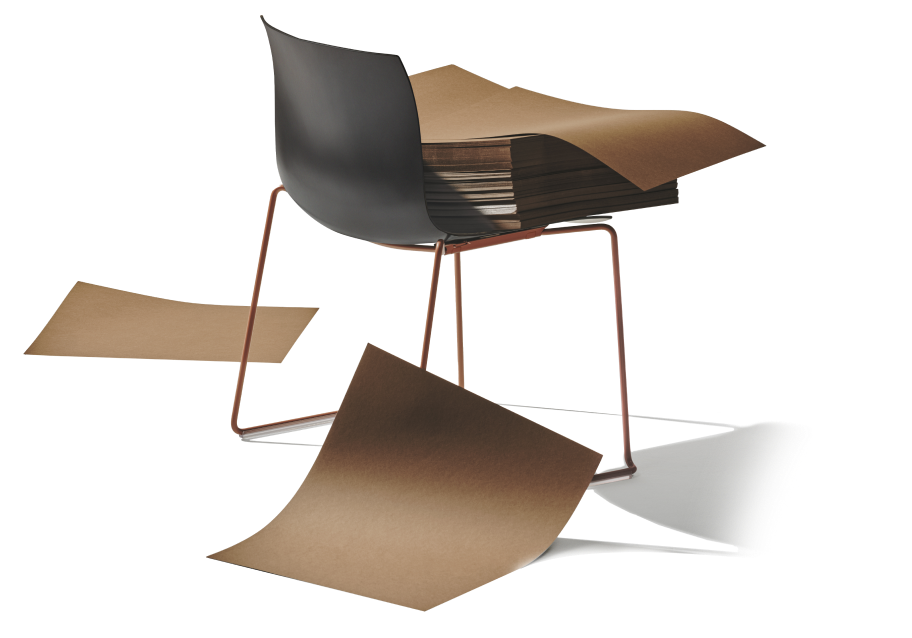 Catifa Carta Arper Eco Friendly Design Chair with PaperShell